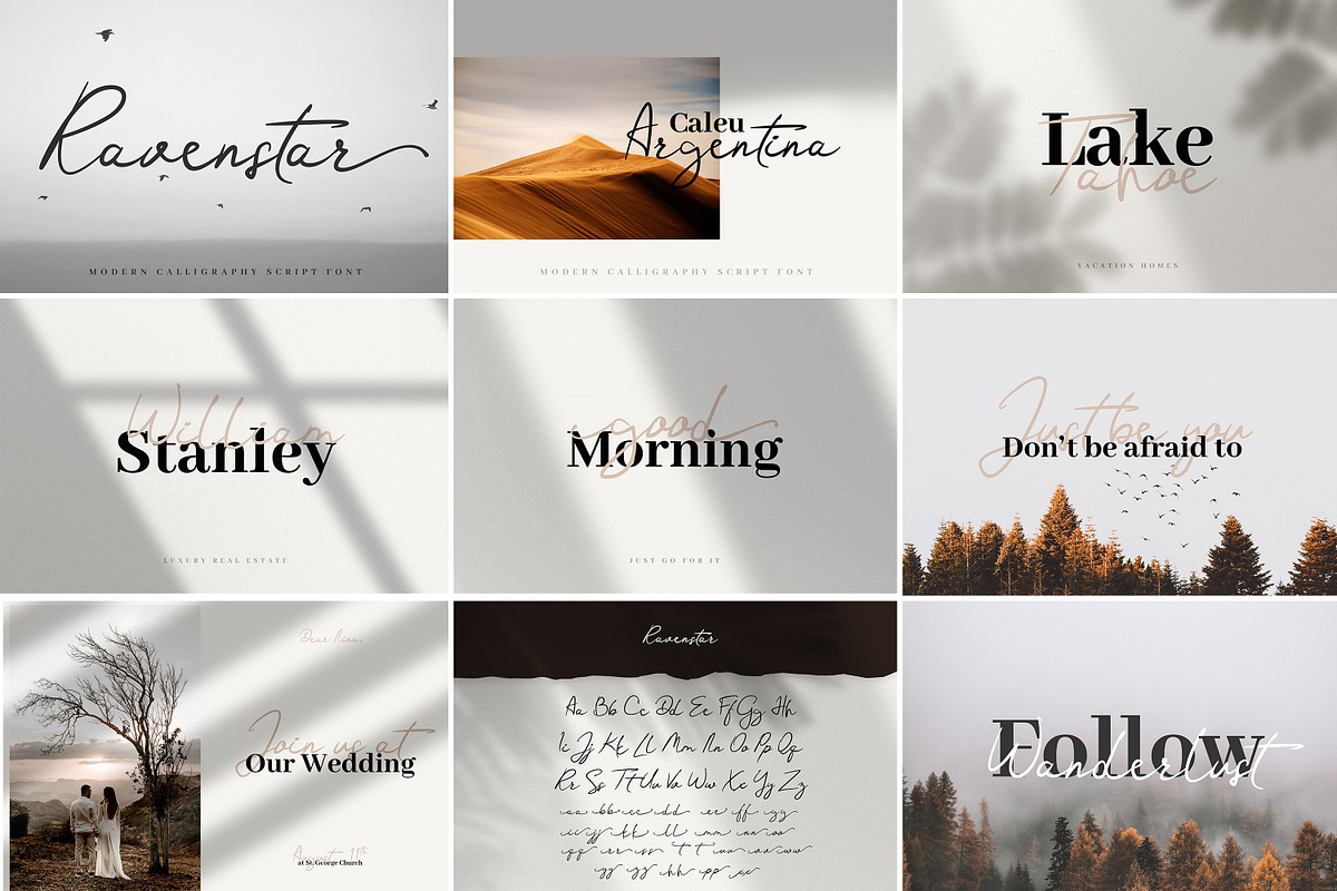 Modern & Elegant Font Bundle, a Script Font by AndrewPixel (Photo 23 of 25)