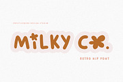 Milky Co. Retro Font, a Font by Creativeqube Design (Thumbnail 1 of 7)