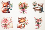 Lily Mothers Day Watercolor Cliparts, an Illustration by RobertsArt (Thumbnail 4 of 4)