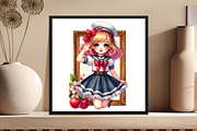 Cherry Girl Sublimation, an Illustration by DreamCafeArt (Thumbnail 8 of 8)
