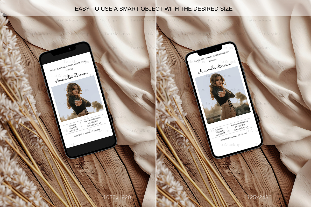 Cellphone Mockup, iPhone Screen Mock, a Product Mockup by TatiMockup (Photo 3 of 7)