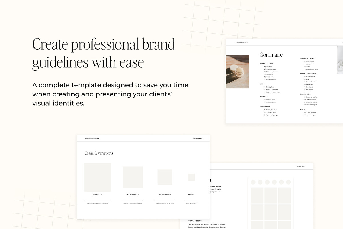 Brand Guidelines Template, a Branding & Logo Template by MargauxQuercy (Photo 2 of 9)