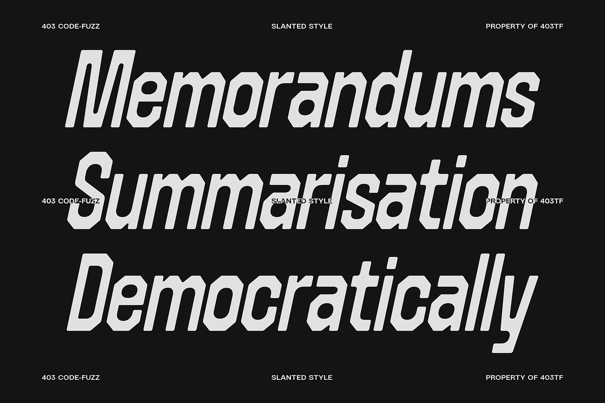 403 Code Fuzz, a Sans Serif Font by 403 Type Foundry (Photo 16 of 18)