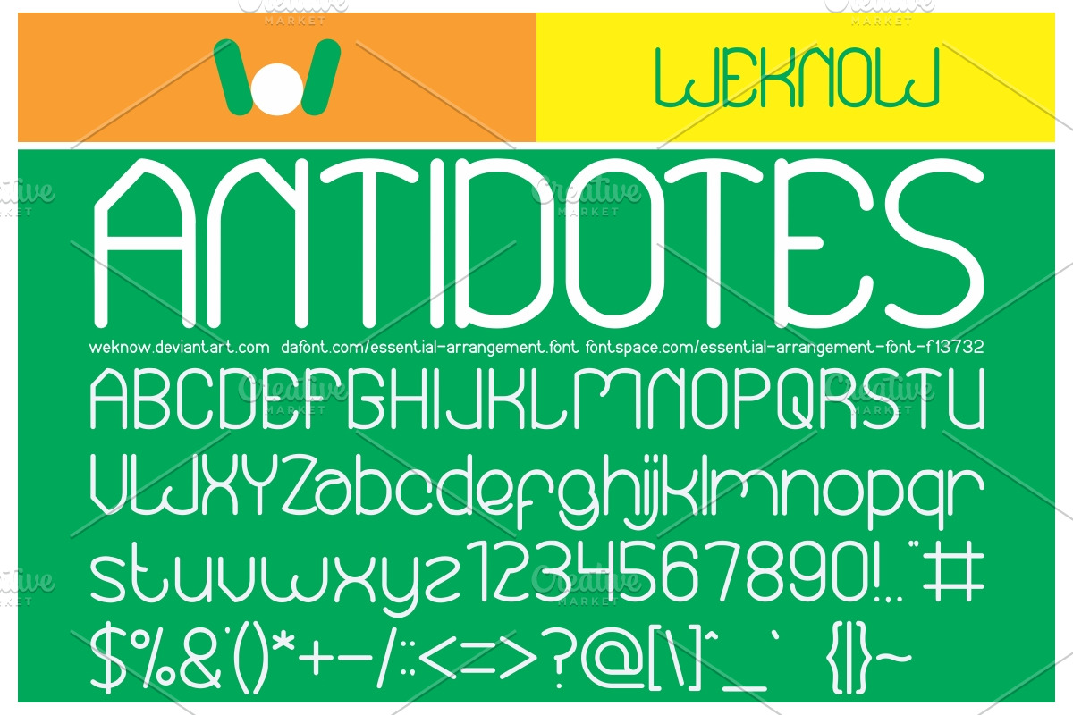 essential arrangement font preview 3