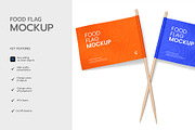 Double Food Flag Mockup Template, a Product Mockup by graphypix (Thumbnail 2 of 4)