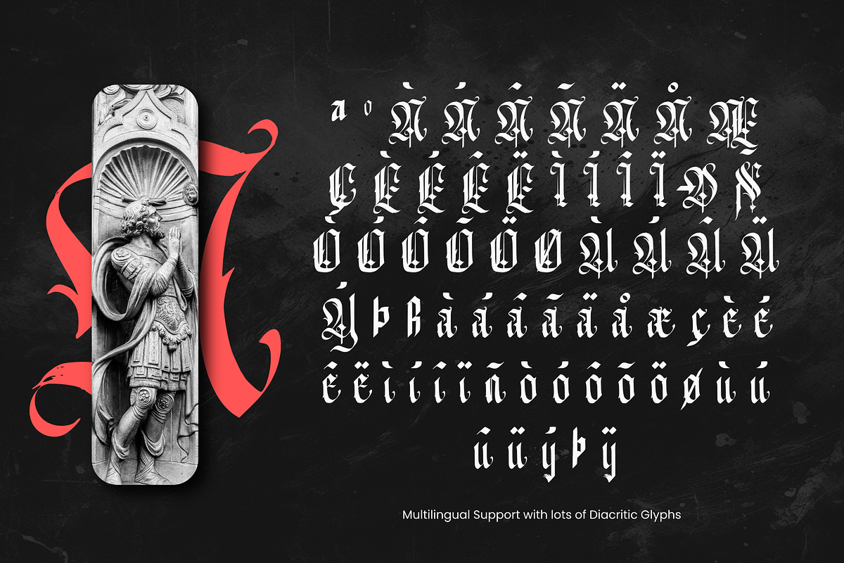 Night Prayer Blackletter Font, a Blackletter Font by Vampstudio (Photo 13 of 13)