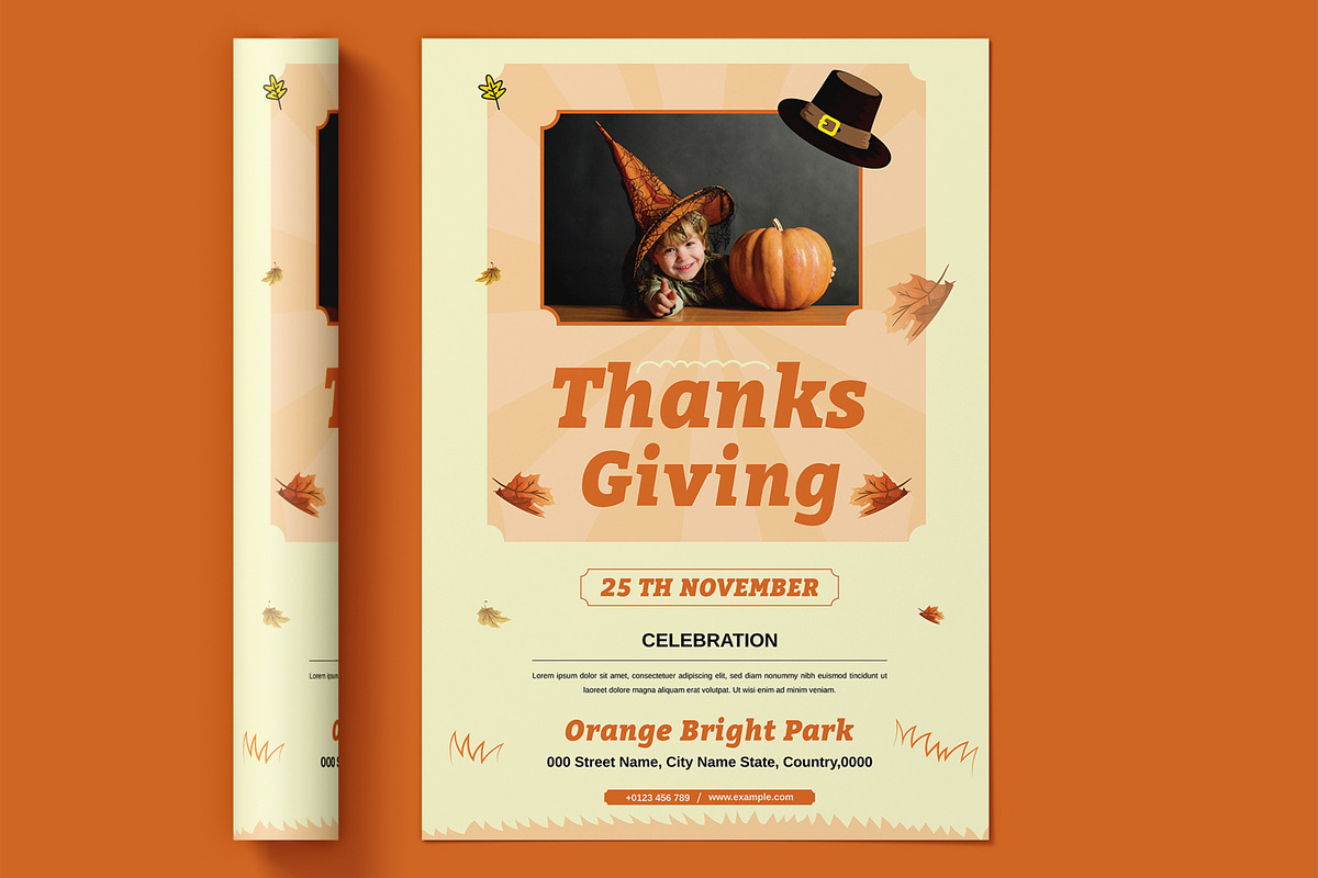 Thanksgiving Flyer Layout, a Flyer Template by ContestDesign (Photo 2 of 2)
