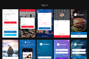 Hexagon Mobile UI Kit, an UI Kit Template by hoangpts (Thumbnail 3 of 8)