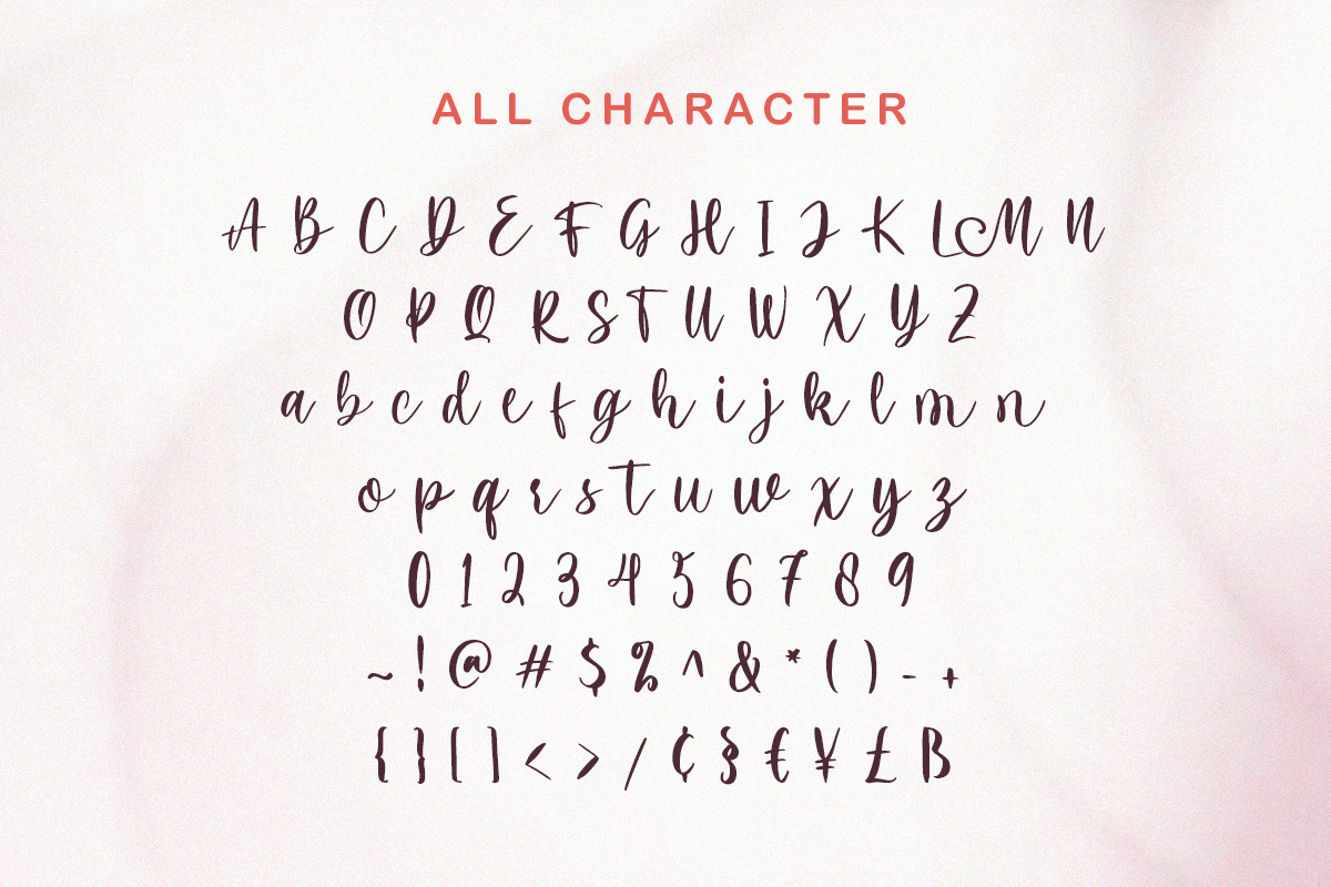 Maria Heart - Romantic Script, a Script Font by Bale Type (Photo 8 of 9)