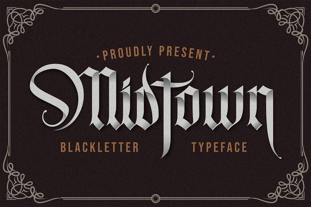 Midtown, a Blackletter Font by Omotu Studio (Photo 1 of 12)
