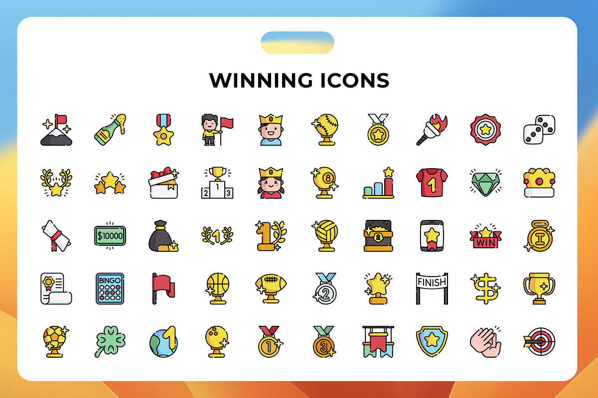 Winning Icons, a Duotone Icon by Wencory (Photo 1 of 3)