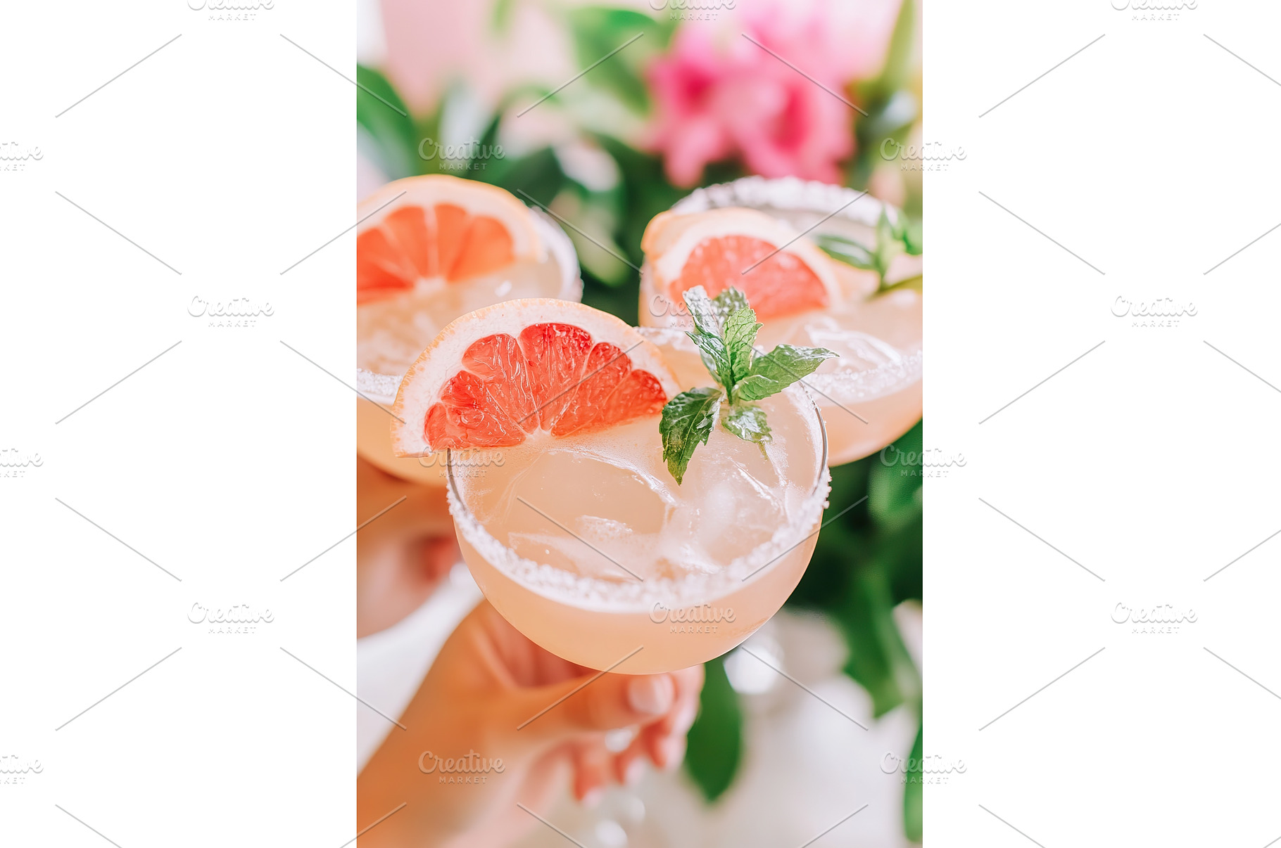 Refreshing grapefruit cocktails with, a Food & Drink Photo by Lermont51