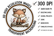 Whimsical Christmas Woodland Animal, an Illustration by Craft Nest (Thumbnail 2 of 9)