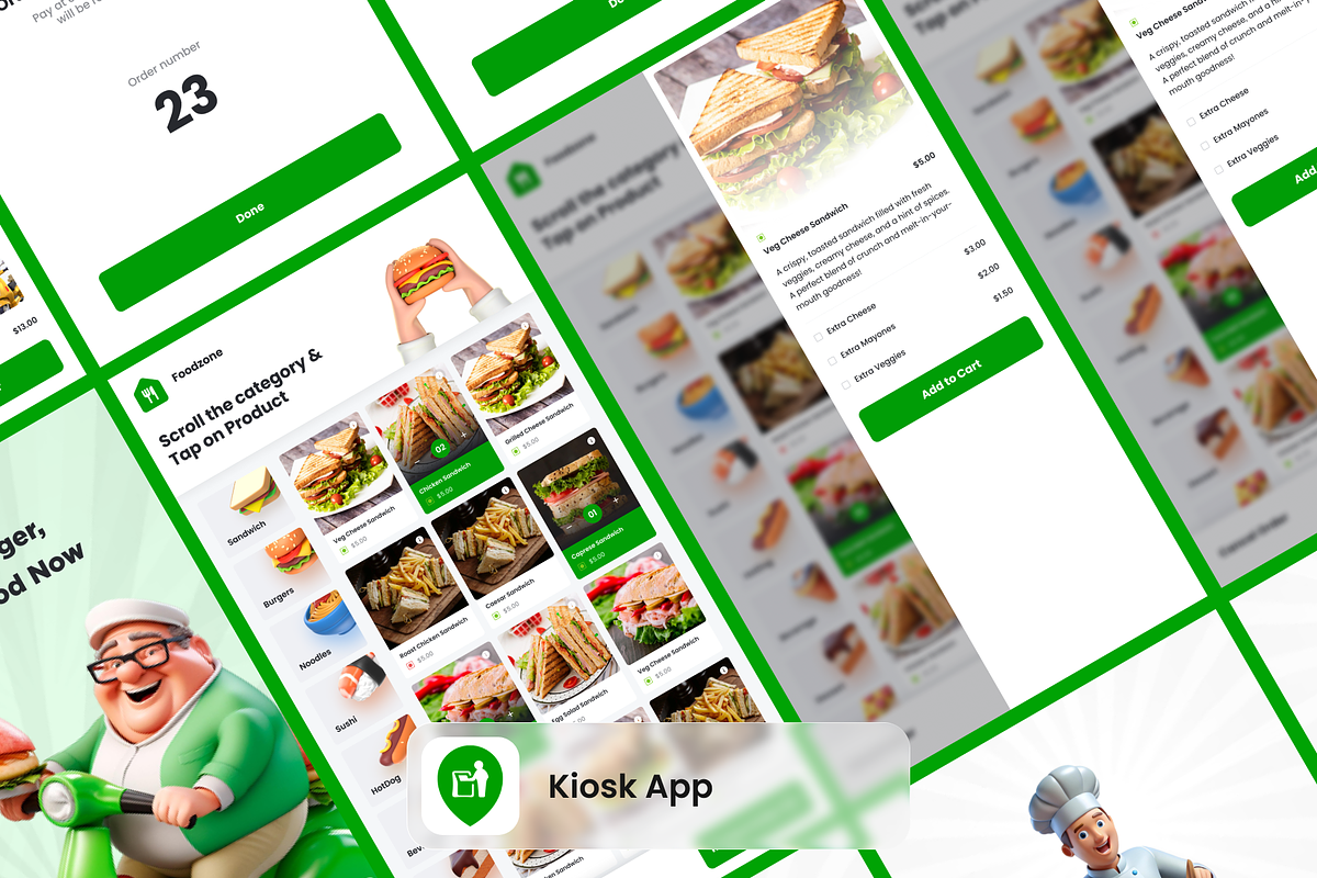 All in One Food Ordering Solution, an UI Kit Template by Opus LabWorks (Photo 9 of 9)