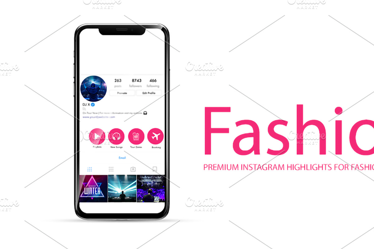 Fashion Blogger Instagram Highlights, a Social Media Template by Retouchlab (Photo 1 of 2)