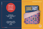 Chinoiserie Blue Watercolor Patterns, a Pattern Graphic by Millusti (Thumbnail 7 of 11)