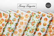 Tangerine Seamless Patterns, a Food Illustration by OlDm_Shop (Thumbnail 9 of 10)