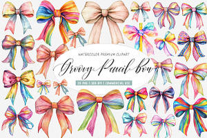 Groovy Pencil Bow PNG, an Illustration by SinaCreation