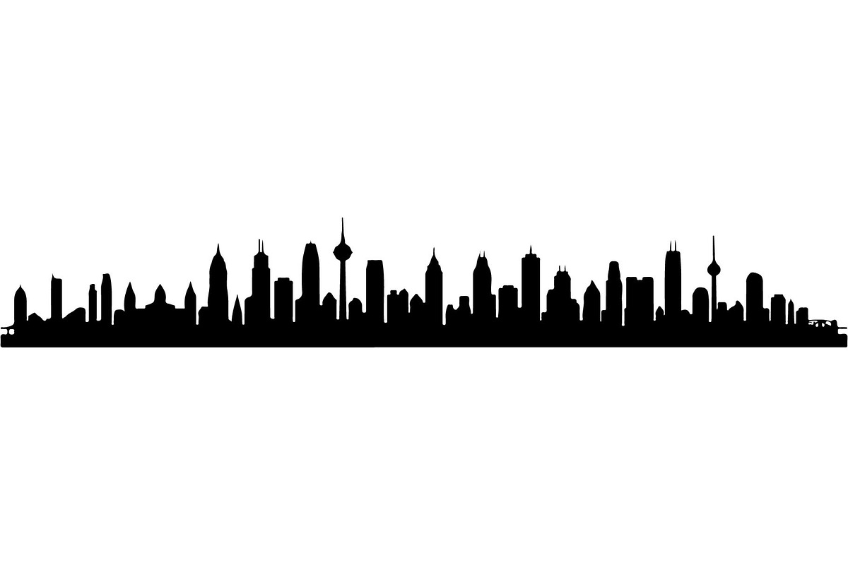 Modern City Skyline Silhouette, an Object Graphic by Creativeshirt (Photo 10 of 20)