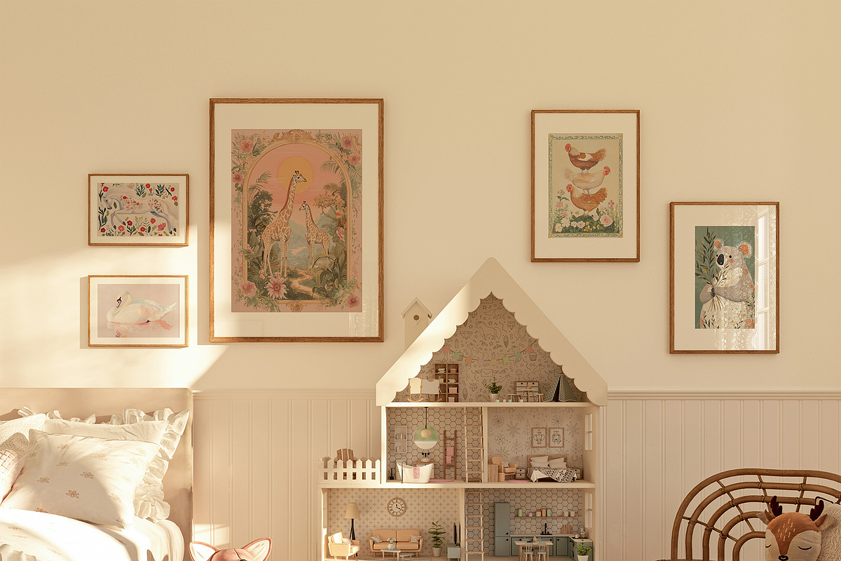 Vintage Nursery Prints, a Background Graphic by Purple (Photo 5 of 9)