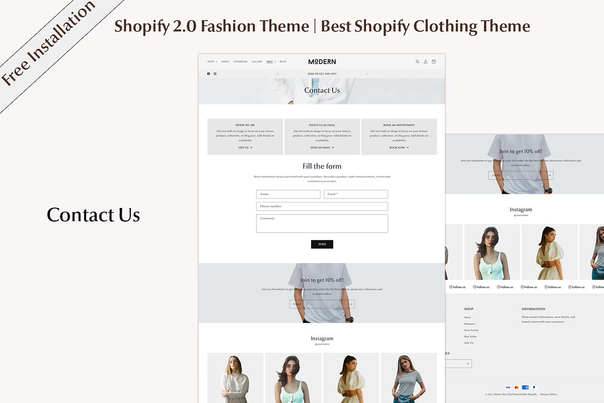 Shopify Modern Clothing Theme, a Shopify Template by QuickArtisan (Photo 13 of 15)