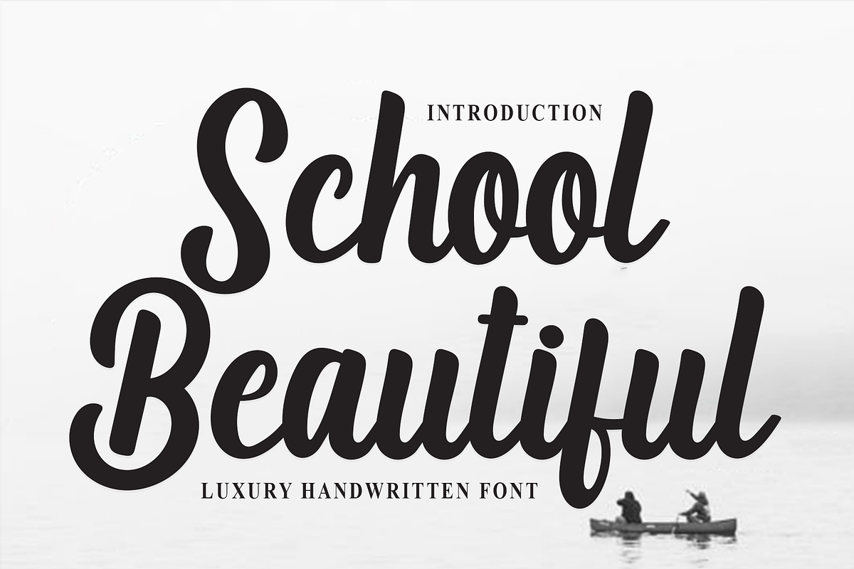School Beautiful, a Handwritten Font by InermediaSTUDIO (Photo 1 of 8)