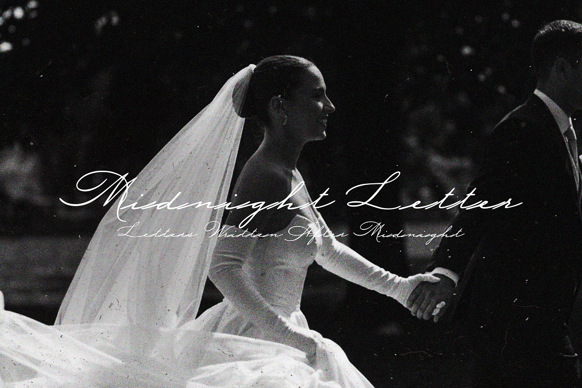 Midnight Letter - Handwritten Script, a Handwritten Font by Lilithcollageart (Photo 7 of 7)