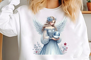 Christmas Angels Clipart Bundle, an Illustration by SinaCreation (Thumbnail 5 of 7)