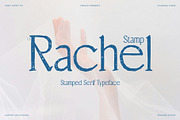 CS Rachel Stamp, a Serif Font by Craft Supply Co. (Thumbnail 1 of 8)