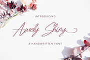 Awely Shiny - Handwritten Font, a Script Font by StringLabs (Thumbnail 1 of 11)