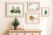 Christmas. Watercolor Clipart Set, an Illustration by NataliMiasStore (Thumbnail 4 of 7)