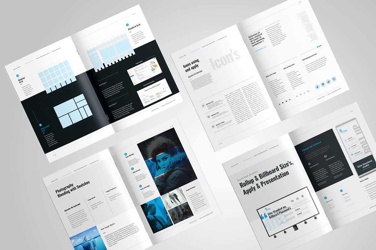 Brand Manual, a Brochure Template by Elite_Standard (Photo 8 of 8)