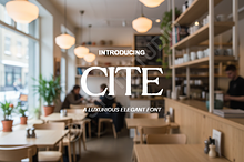 Cite - Modern Luxury Serif Font Fami