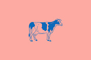 Vector Bovine Graphics, an Animal Illustration by Dorey Kronick Art&Design (Thumbnail 8 of 19)