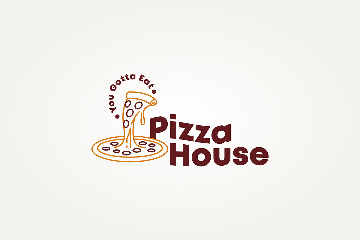 delicious pizza line art icon logo, a Branding & Logo Template by Blazybone (Photo 1 of 2)