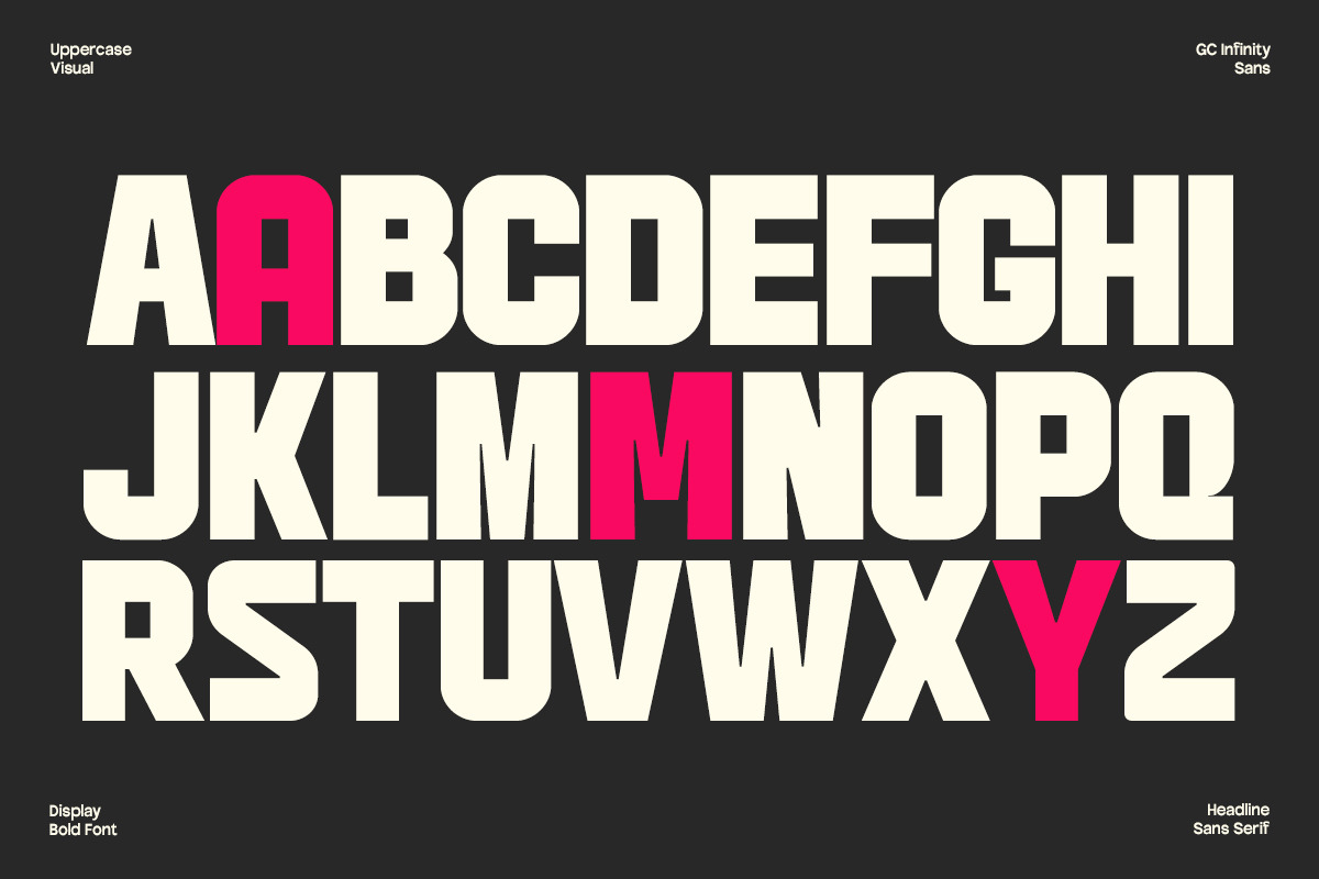 GC Infinity - Display Bold Sans, a Sans Serif Font by Glyphonic (Photo 9 of 16)