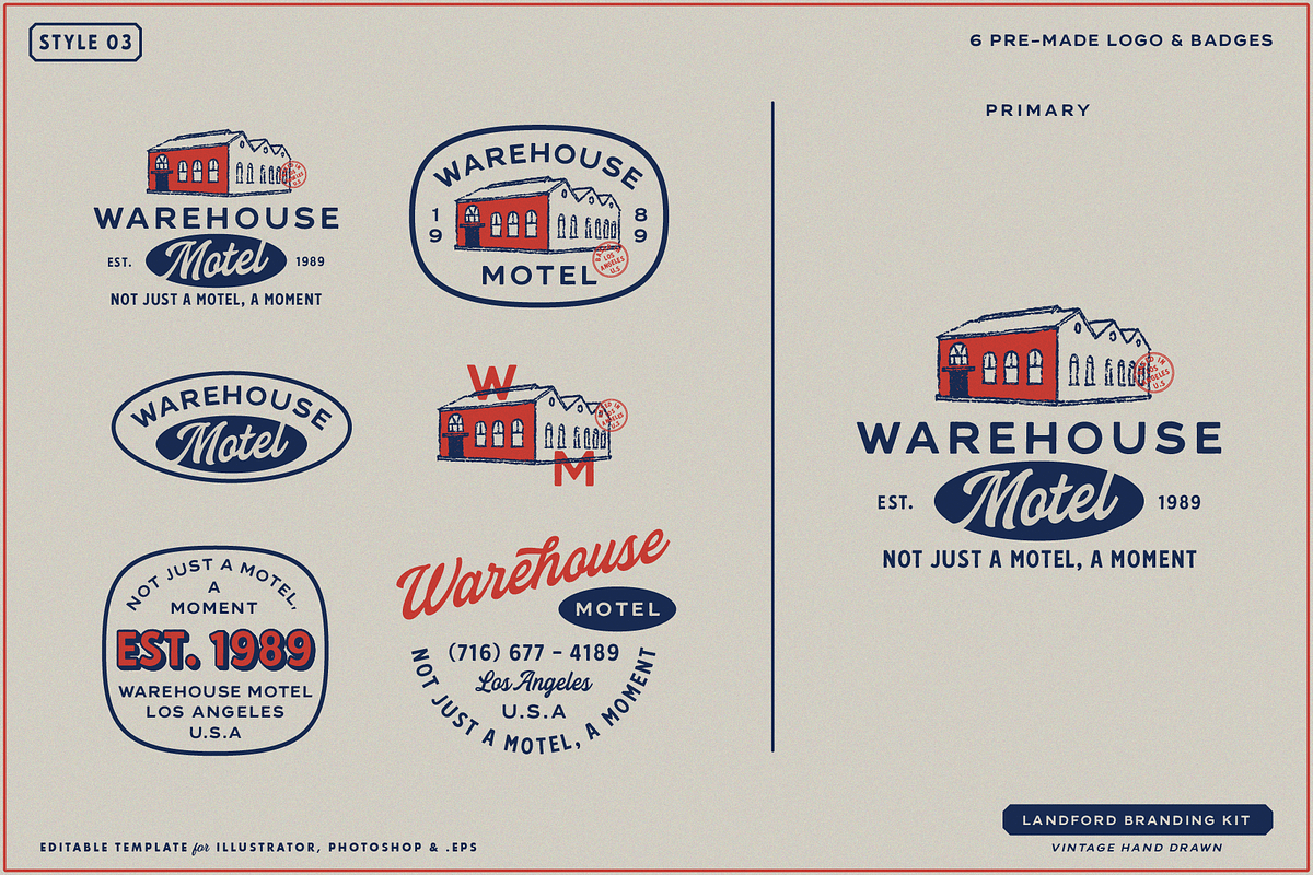 Landford Branding Kit, a Branding & Logo Template by Refolve Design (Photo 6 of 25)