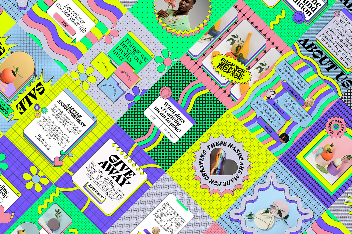 Neo Geo Instagram Template Kit, a Social Media Template by angelainthefields (Photo 5 of 11)