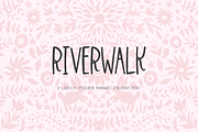 Riverwalk Sans, a Handwritten Font by Beck McCormick (Thumbnail 1 of 10)