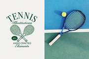 Hand-drawn Tennis Illustrations, an Illustration by cd-design.co (Thumbnail 5 of 7)