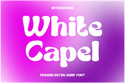 White Capel - Modern Display Font, a Sans Serif Font by PutraCetol Studio (Thumbnail 1 of 11)