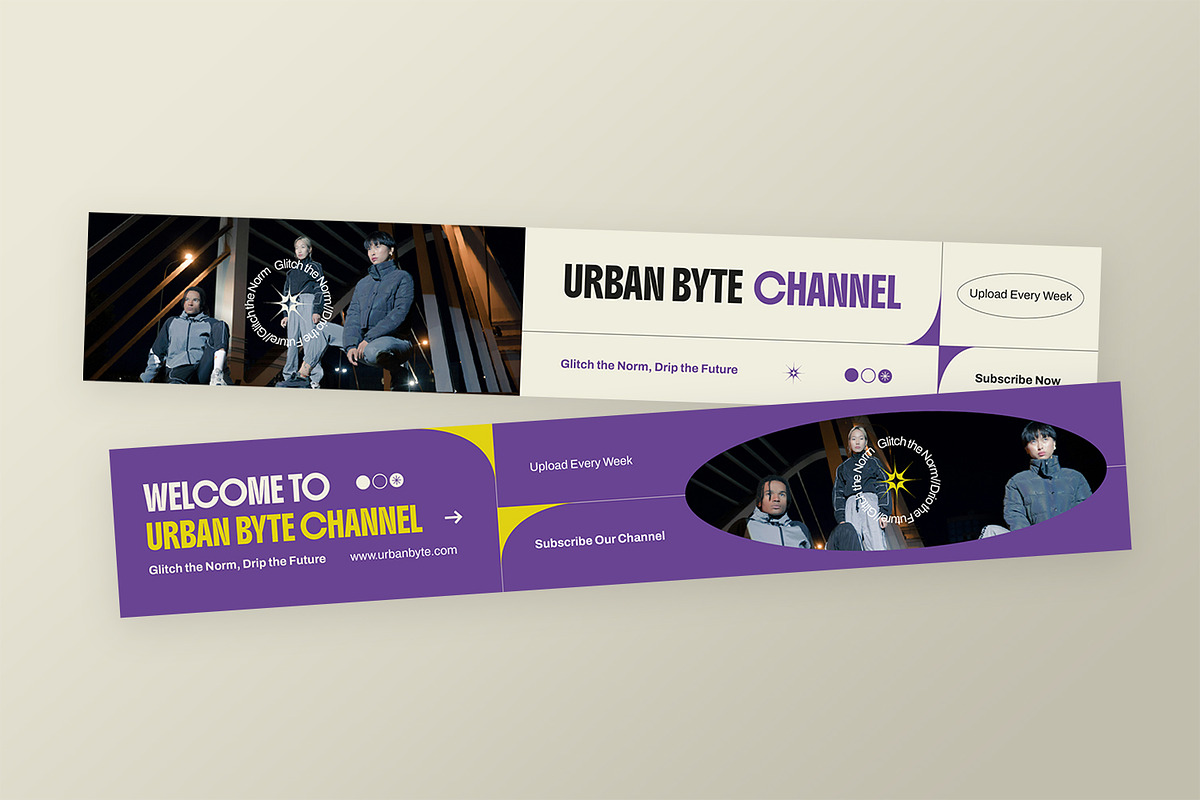 Urban Byte - Youtube Banner, a Social Media Template by StreaksideStd (Photo 2 of 3)