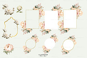 Peony Frames, Floral frame clipart, an Object Illustration by MajorArtTm (Thumbnail 3 of 6)