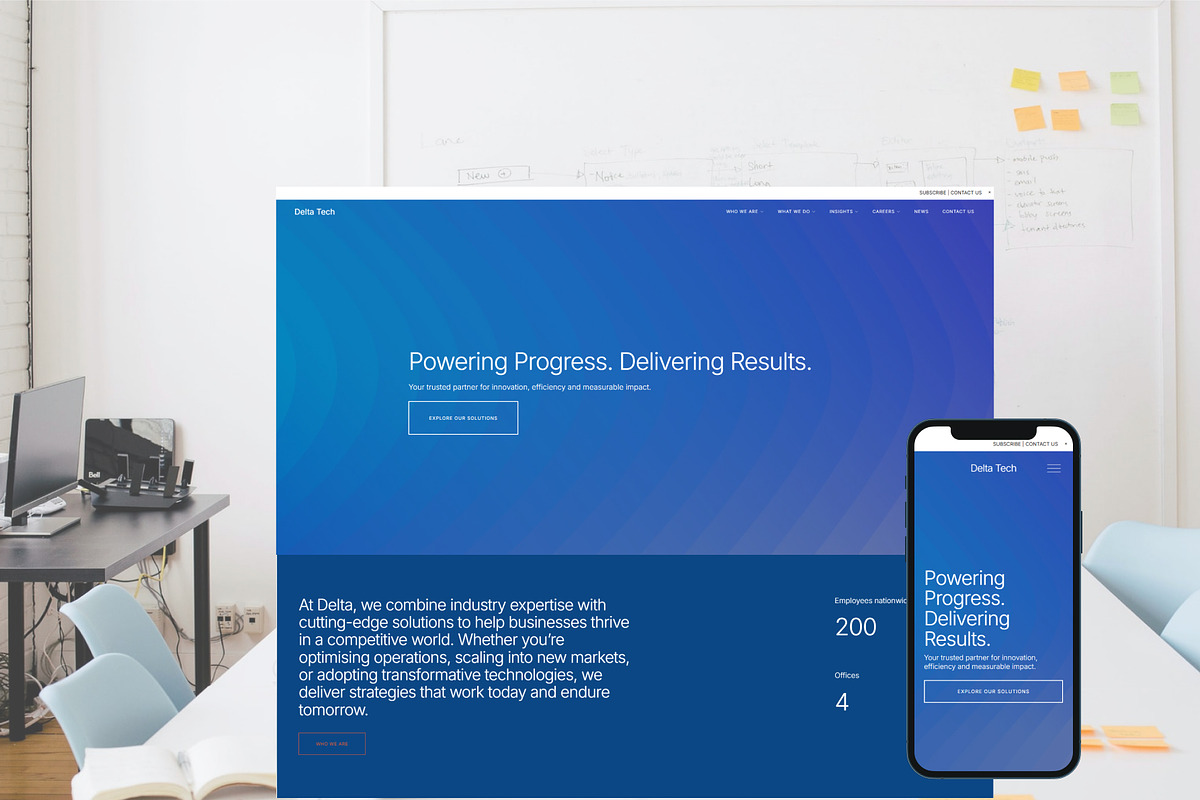 Delta - Squarespace Template