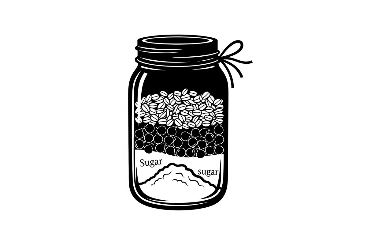 Layered Mason Jar Ingredients Bundle, an Illustration by yasushie (Photo 8 of 31)