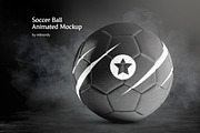 Soccer Ball Animated Mockup, a Merchandise Mockup by rebrandy (Thumbnail 1 of 14)