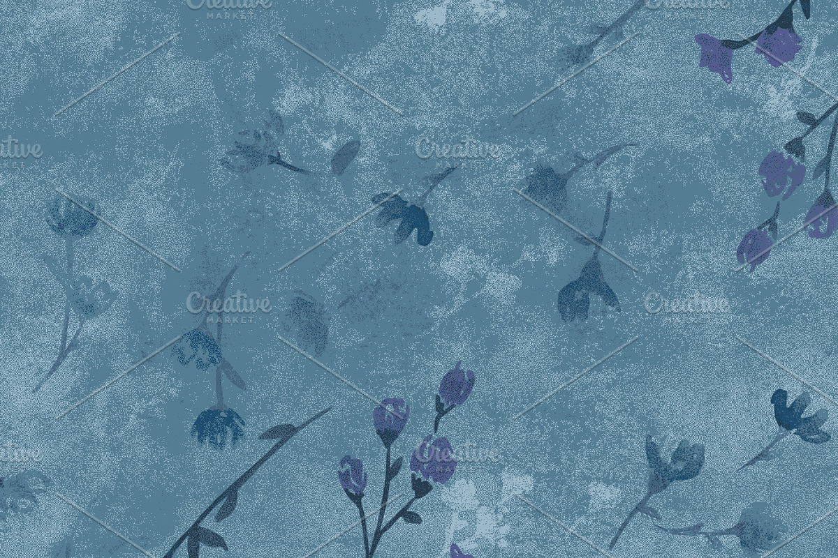 Pairie Ditzy Floral Repeat, a Pattern Graphic by LaurenDiliberto (Photo 1 of 4)