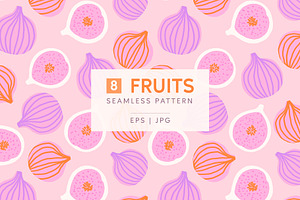 Fruits seamless pattern