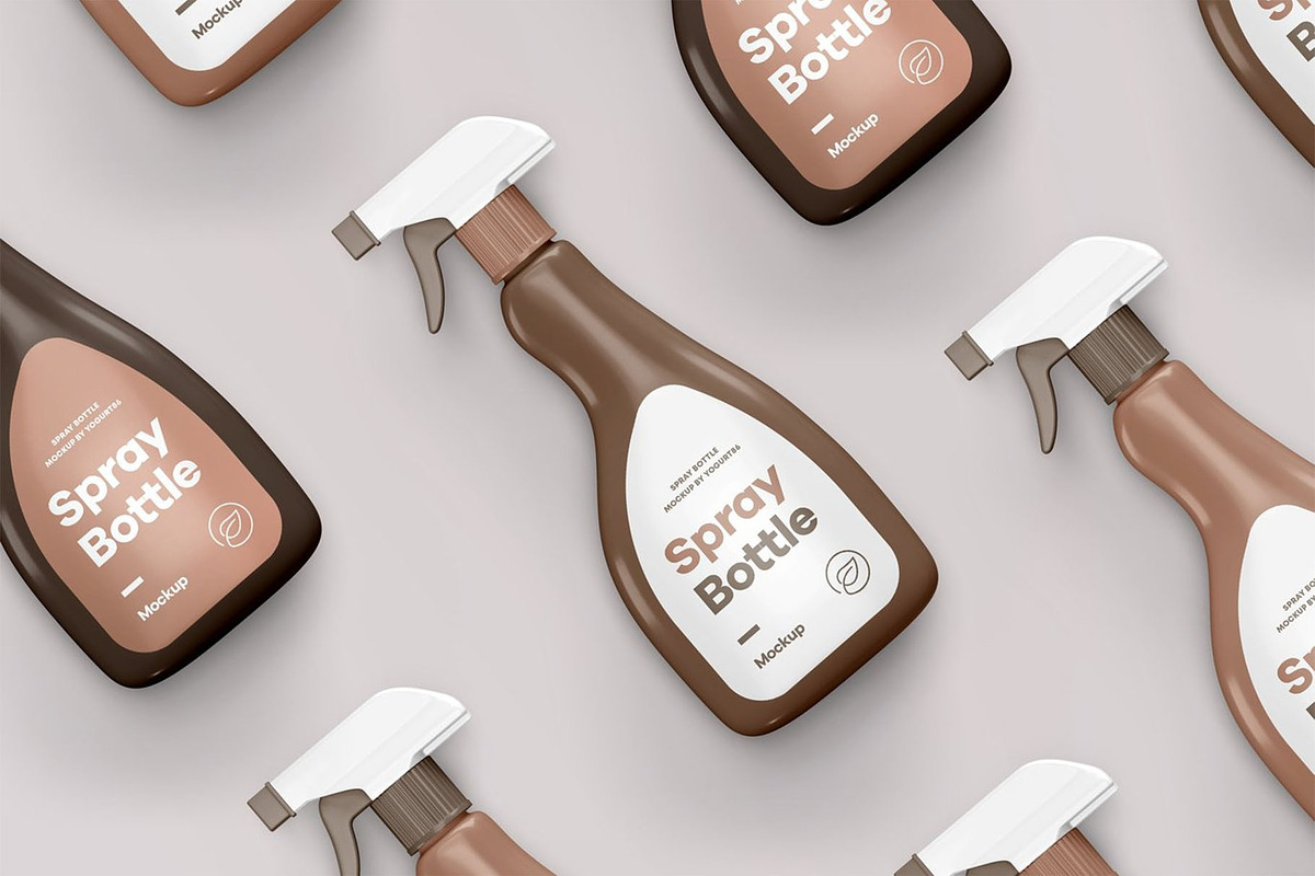 Spray Bottle Mockup, a Packaging Mockup by Se٧enStudio (Photo 9 of 13)