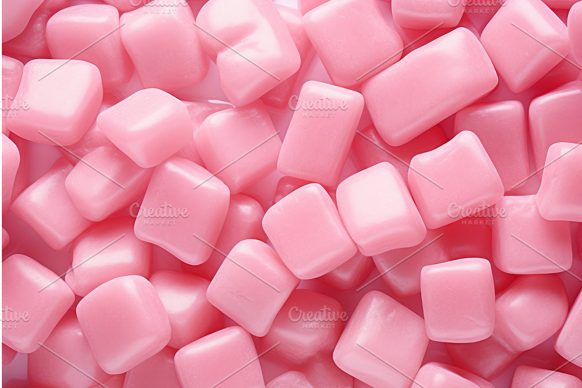 Colorful Gum background. Generate Ai, a Food Illustration by Ylivdesign